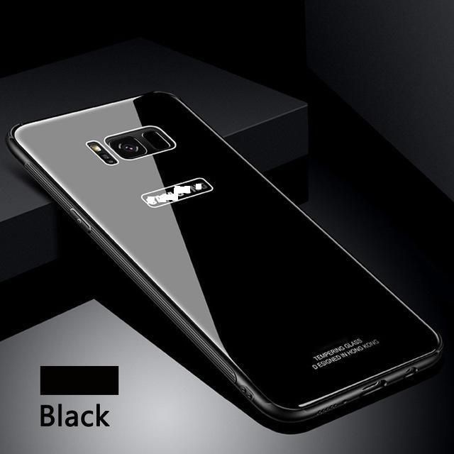 Glass Case for Samsung S7 EDGE - Black