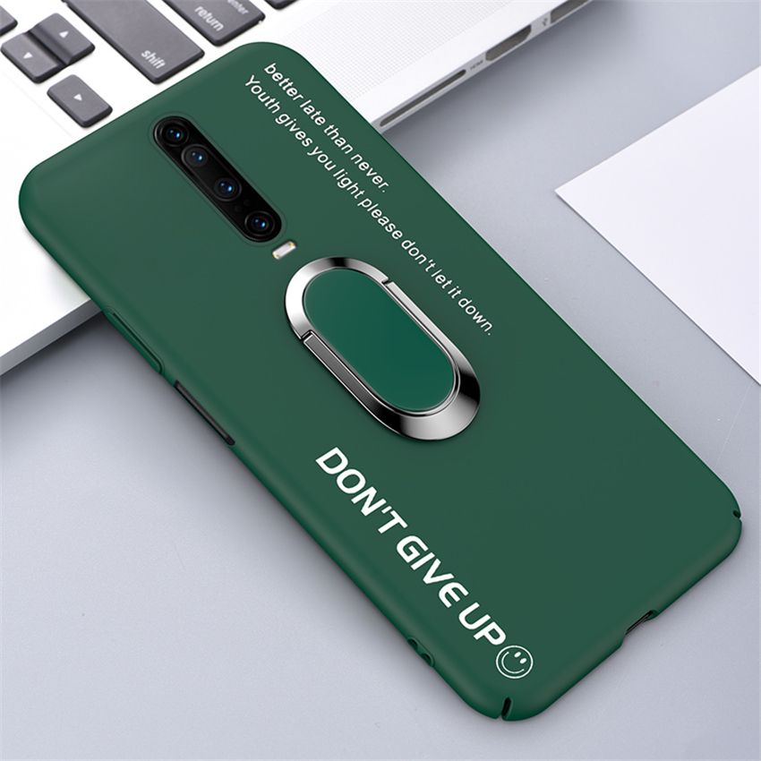 lthmy Ultra-thin Colorful Matte Hard PC Phone Case For Xiaomi Redmi K30 5G Magnetic Stand Cute Frosted Cover