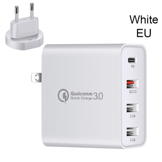 48W Quick Charger PD Type C USB C Charger for iPhone 7 8 Samsung Huawei Tablet Fast Wall Charger QC 3.0 US EU UK AU Plug Adapter