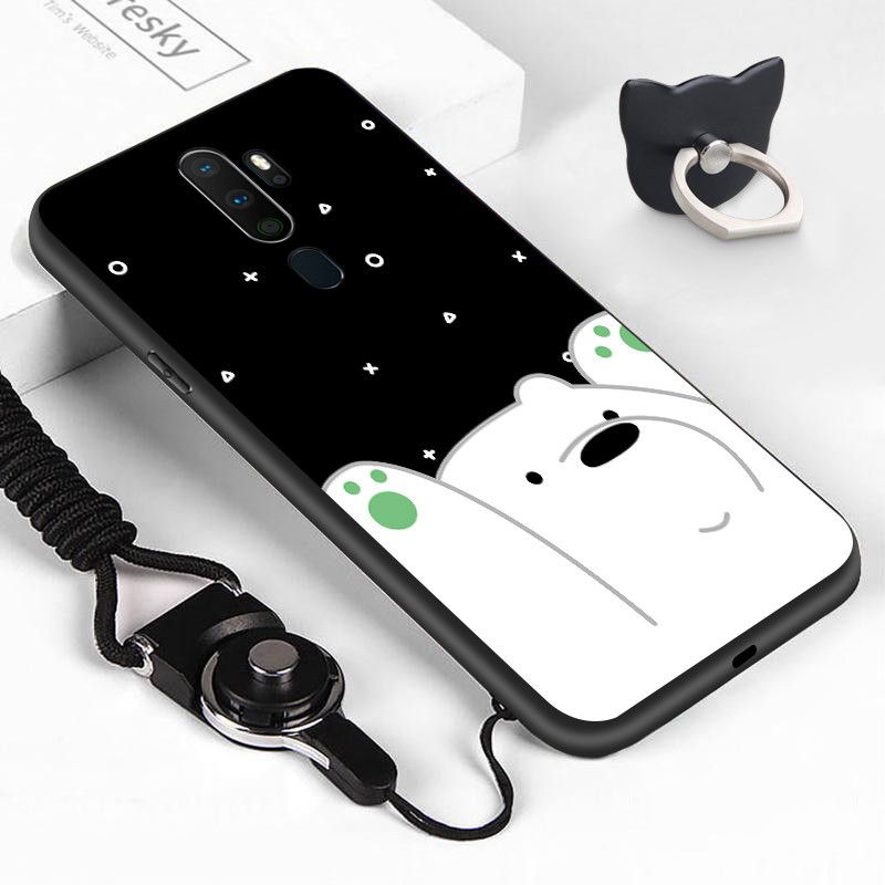 For Phone Case OPPO A9  / A5  Cute Cartoon Anime We Bare Bears Casing A9 A5 Naughty The Three Bare Bears Shockproof Soft TPU Silicone Phone Case Cover