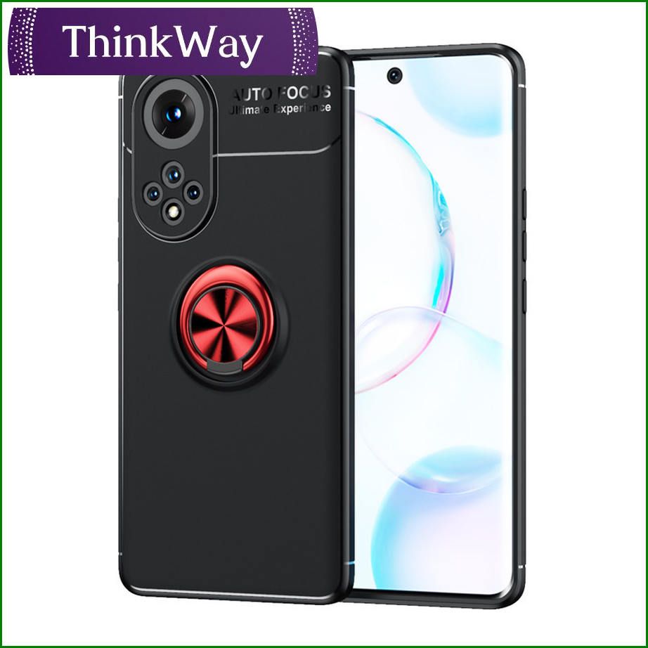 Soft TPU Case Scratch Resistant 360 Degree Rotating Ring Stand Cover For Huawei Nova9 & Honor 30i