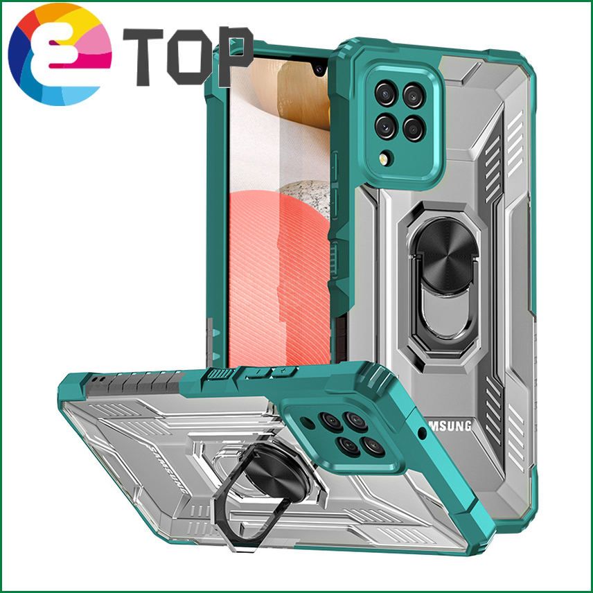 【ETOP】Suitable for Samsung A42 mobile phone shell Samsung Galaxy A42 5G anti-fall bracket protective sleeve magnetic ring shell