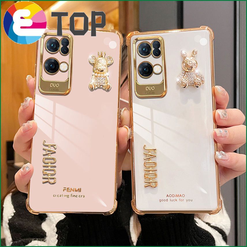 Suitable for opporeno7 mobile phone shell female models reno6pro new lens all-inclusive reno5 cartoon cute pro+