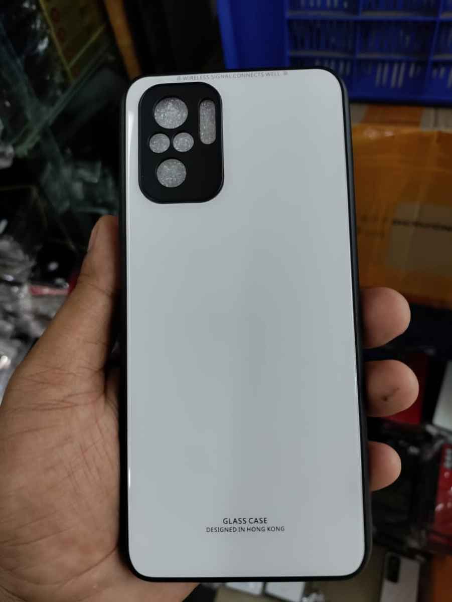 For Xiaomi Redmi Note 10 HONG KONG DESIGN Scratchproof Tempered Glass Cover Case - Camera