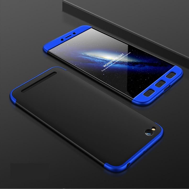 Xiaomoi 5A 360 Degree GKK Phone Back Cover - Black & Blue