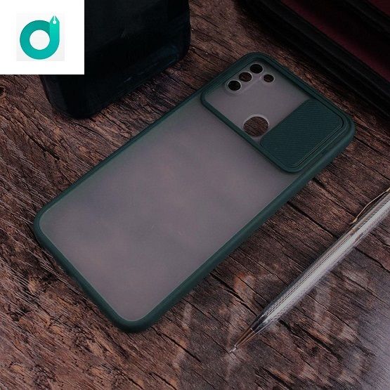 Samsung Galaxy M11 Camera Protection Shutter Translucent Back Cover Case