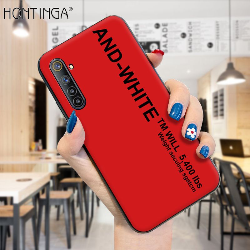 Hontinga for Realme 6 / Narzo Case Simple Generous Clean Color Girls Boys Cases Shockproof Soft Silicone TPU Phone Cover