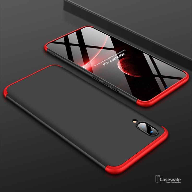 Vivo V11 Pro 360 Degree GKK Phone Back Cover - Black and Red