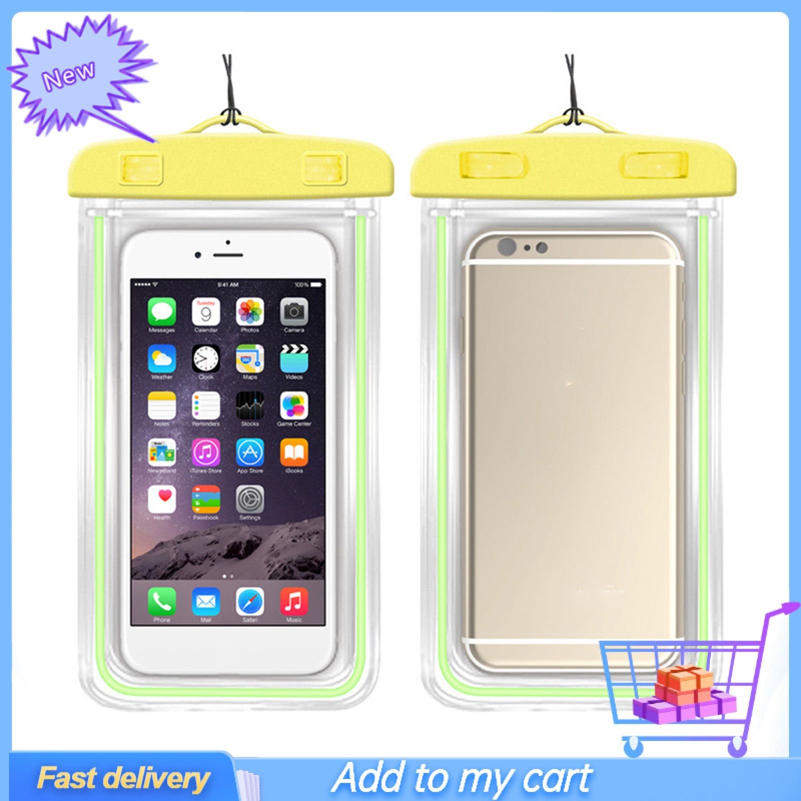 TPU Universal Waterproof Mobile Phone Case Pouch Bag for Underwater Swimming
