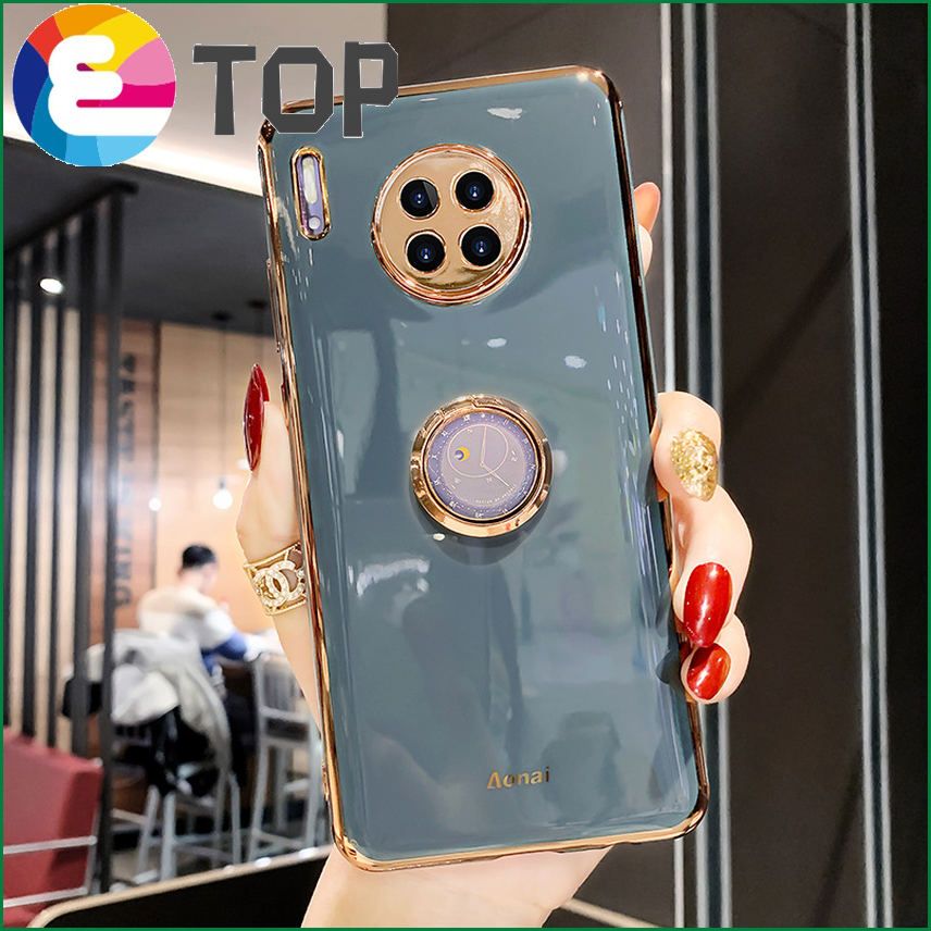 Suitable for Huawei mate30 mobile phone shell mate30pro curved screen all-inclusive lens mate30epro ring bracket