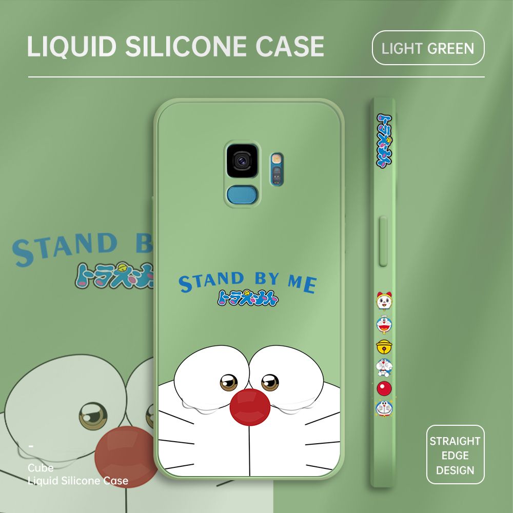 ZeroQiQi for Samsung S9 Case Cartoon Weeping Cat Phone Cover Soft Full Lens Protection Casing Ultra Thin Soft Liquid Silicone Phone Cases