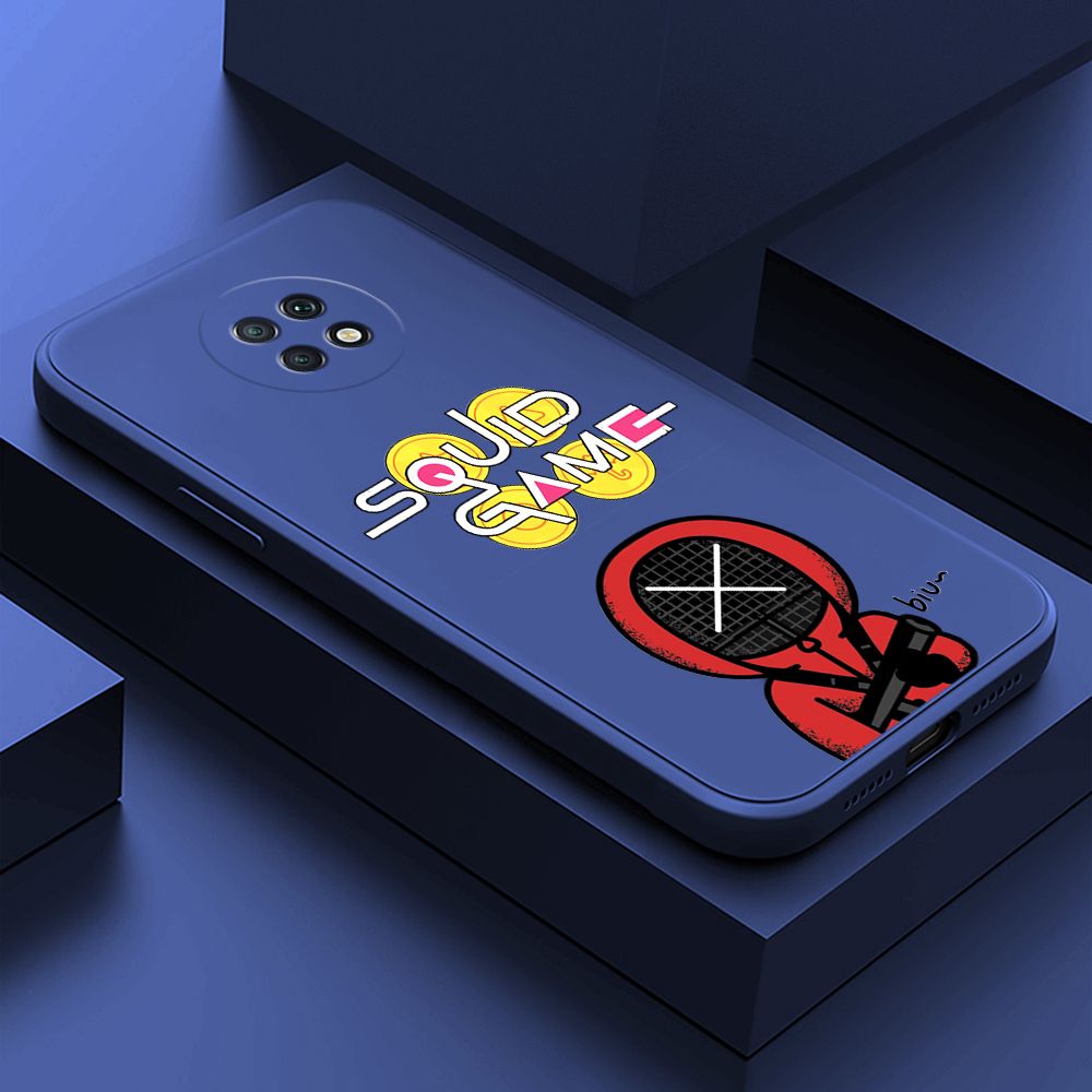 ZeroQiQi for Xiaomi Redmi Note 9T Case Fashion Cartoon Electric Baton Judge Role Phone CoverSquare Liquid Silicone Trend Phone Case