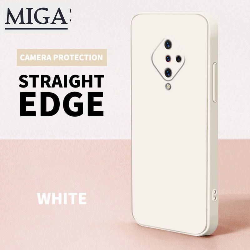 Case For Vivo S1 Pro Y9s Carema Protection Straight Square Edge Silicone Shockproof Phone Casing Soft Phone Case Square Cover