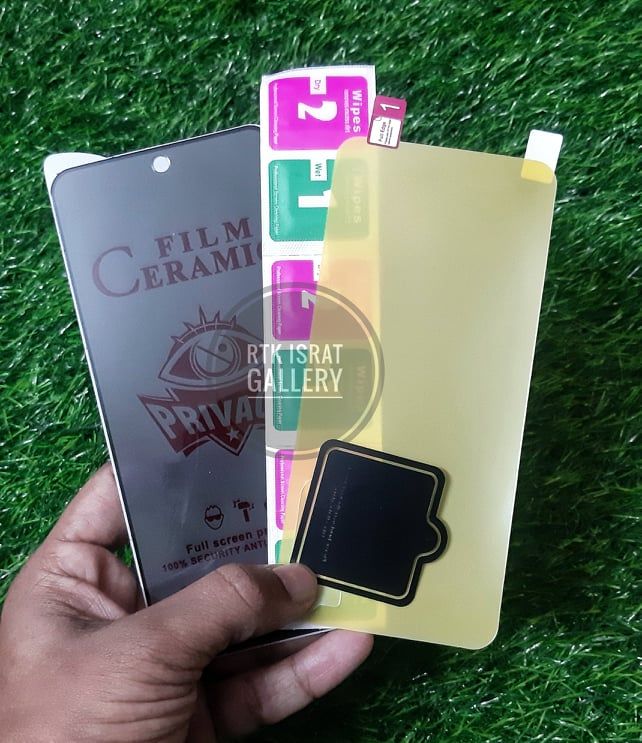 For Xiaomi Redmi 9 (3-IN-1) Combo Pack (Full Screen Protector Ceramic Matte +Camera Lens Protector +Back Poly) (Not Glass)