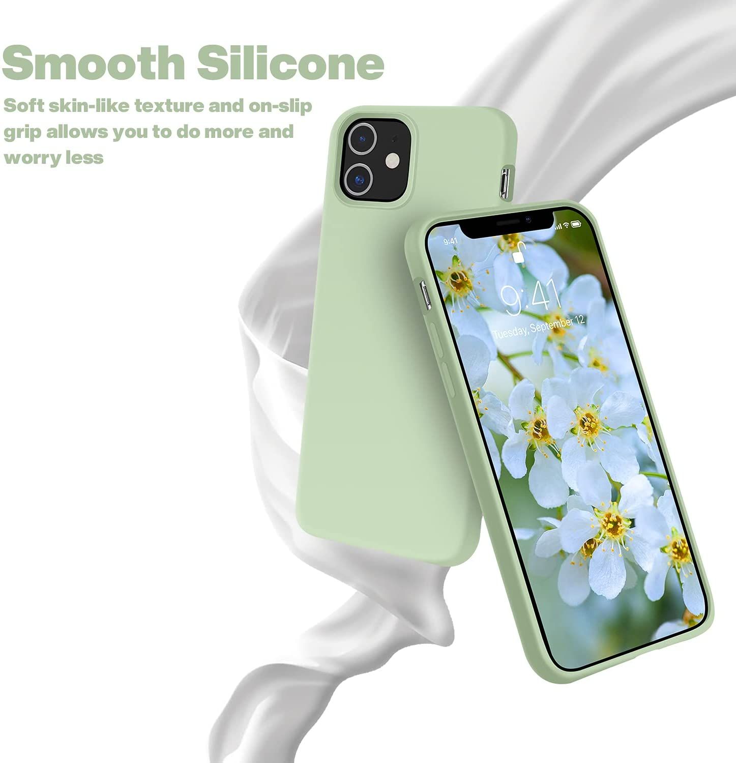 Silicon Case Compatible Silky and Soft Touch Series Premium Soft Liquid Silicone Rubber Full-Body Protective Bumper Case (Another Colors) for iPhone 12 Pro Max