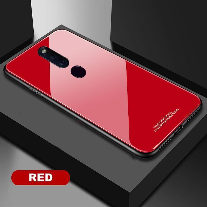 Oppo F11 Pro Back Cover Glass Case - Red