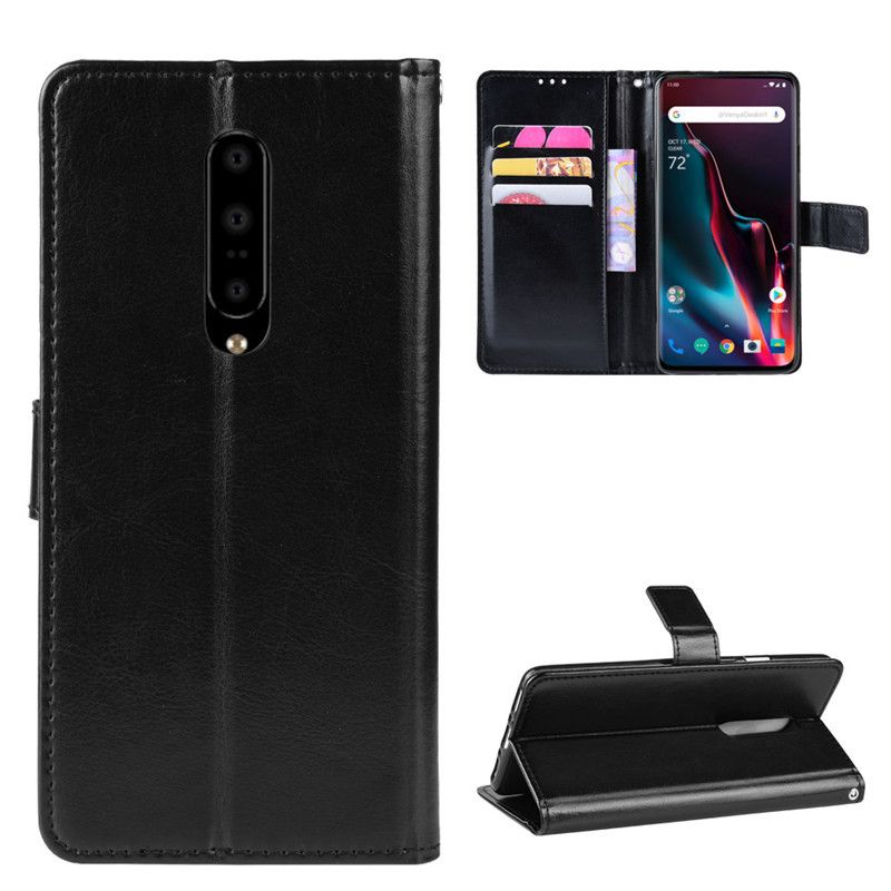 Holster Flip Stand Wallet Crazy Horse PU Leather Case For ONEPLUS 7 PRO Cover