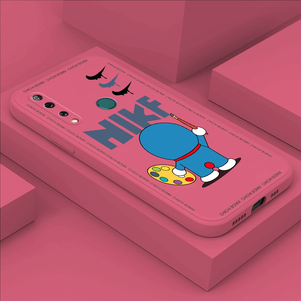 Hontinga for Huawei Y9 Prime 2019 Case Fashion Cat Phone Case Phone Case Soft Square Edge Silicone Cases Full Lens Cover Shockproof Protection Cover