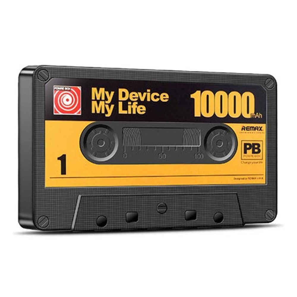 Cassette Tape Shaped 10000 mAh Power Bank - Black
