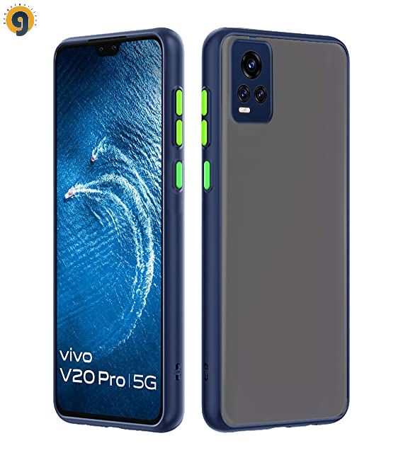 vivo V21e / vivo Y73 - e Frosted smoked Shockproof bumper Protection Phone Case Matte Back Cover