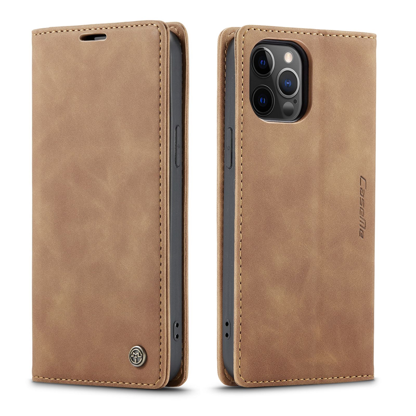 High Quality Retro Magnetic Flip Leather Case For Apple iPhone 12 Pro Max Phone Case Wallet Card Cover