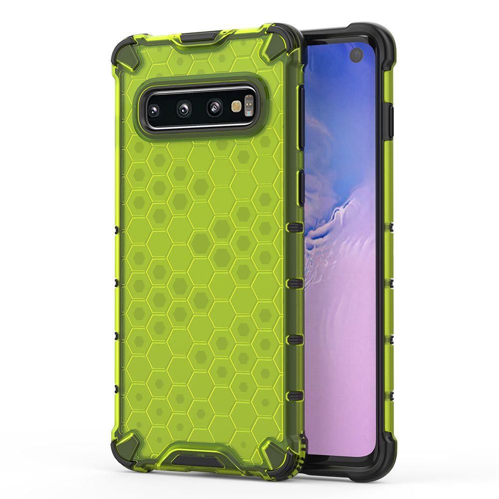 Honeycomb Airbag Shockproof Case For Samsung Galaxy S10 Hybrid TPU PC Transparent Armor cover