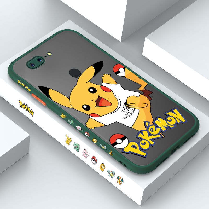 ZeroQiQi for OnePlus 5T Case White Clothes Pikachu Side Printing Cover Frosted Ultra Thin Protective Anti Fall Phone Case