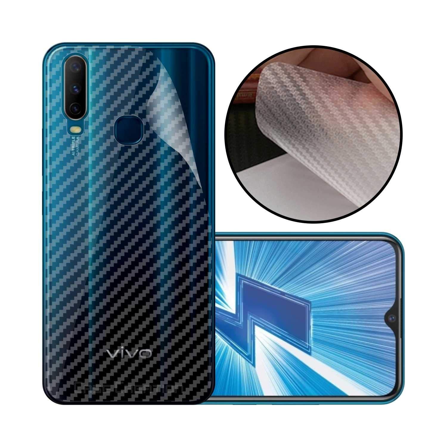 Vivo Y11/Y12 / Y15 / Y17 - Carbon Fiber Back Poly Sticker