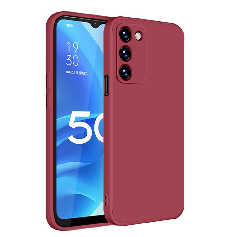 For OPPO A55 5G Silicone Case Slim Liquid Silicone Gel Rubber Shockproof Anti-Scratch Protective Cover
