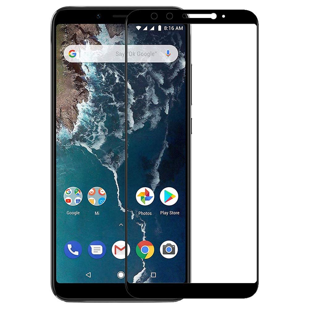 Tempered 6D/9D/11D/21D Glass Screen Protector For Xiaomi Mi A2 - Black