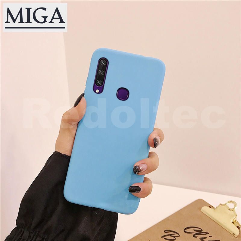 Soft Case For Huawei Y6P Y7P Y8P  Candy Color Shockproof Silicone TPU Protection Matte Back Cover