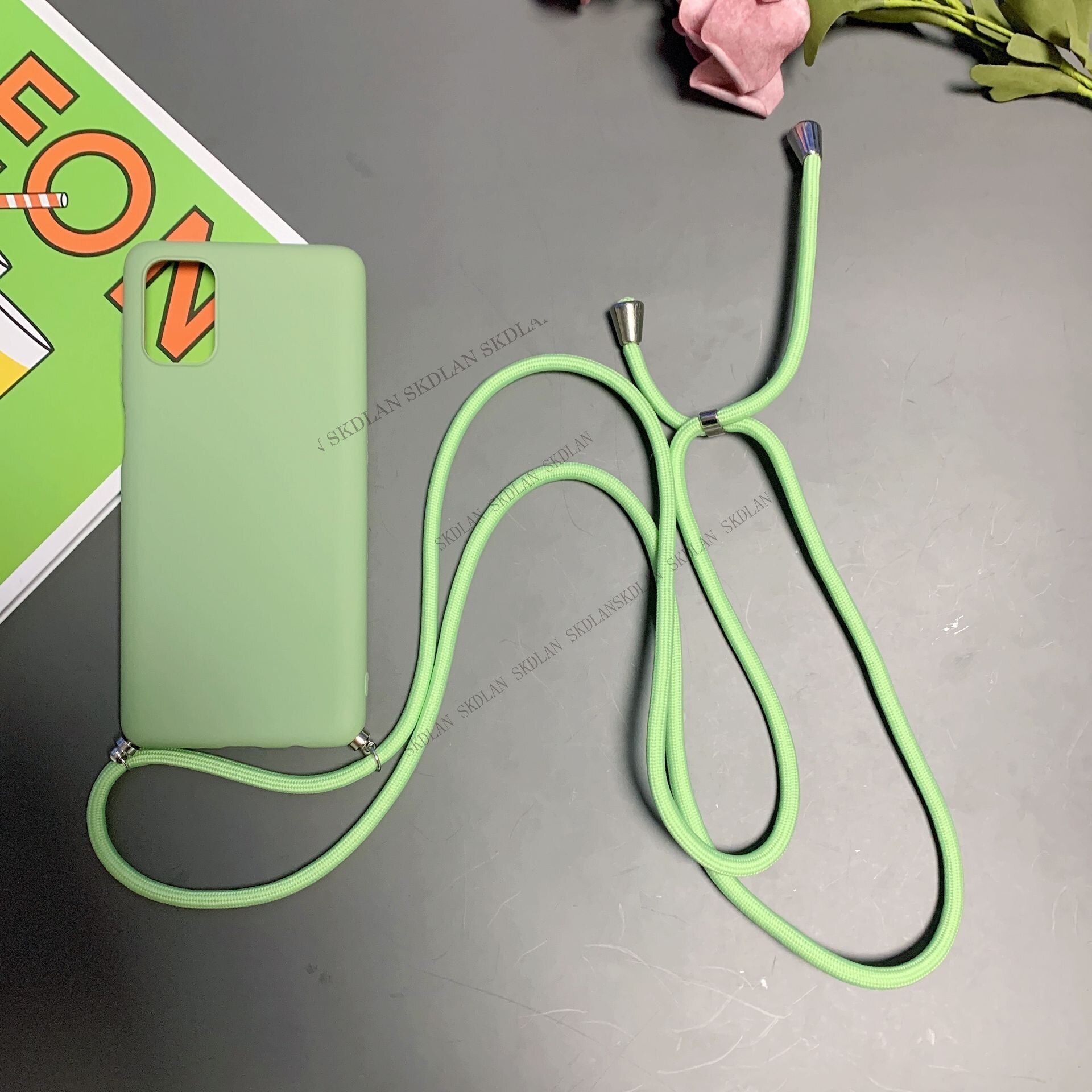 Strap Cord Chain Necklace Lanyard Mobile Phone Case For Samsung S6 S7 Edge S8 S9 S10 Hands Free Rope Cover for Samsung S21 Ultra