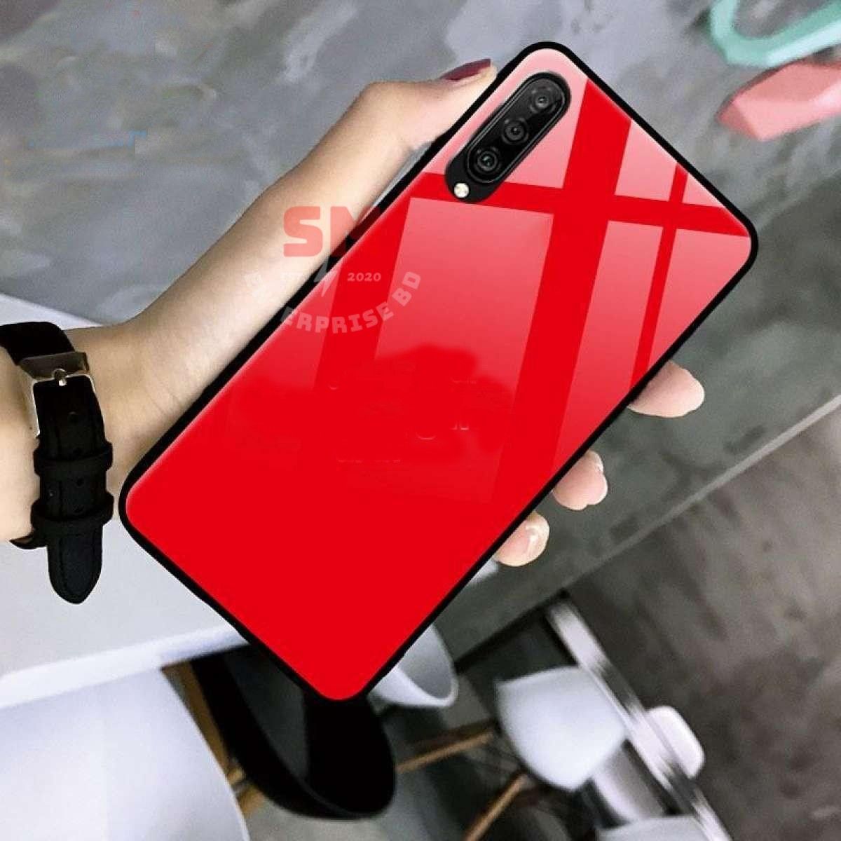For Realme C3 Back Glass Case Cover