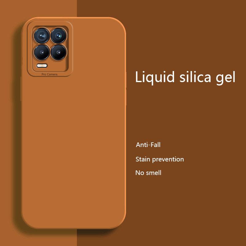 Olige Case For Realme 8 Pro Case Liquid Silicone Matte Shockproof Camera Protiction Soft Phone Cover
