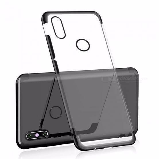 Samsung Galaxy A50 - Hoco Super Clear transparent bumper protective back cover -Black