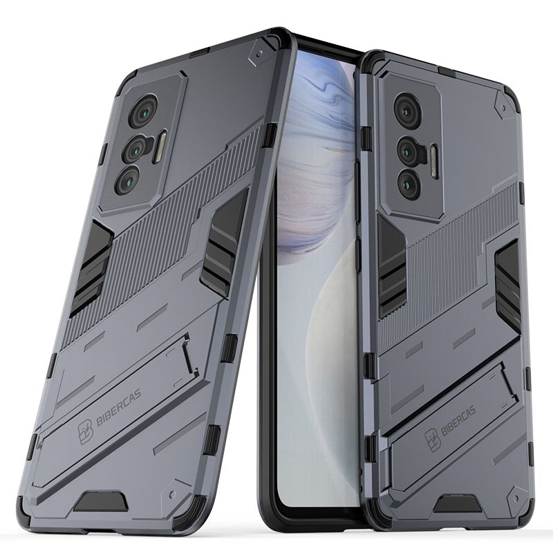 For Vivo X70 Case Camera Protection Back Cover Bumper with Kickstand Phone Stand Hardcase