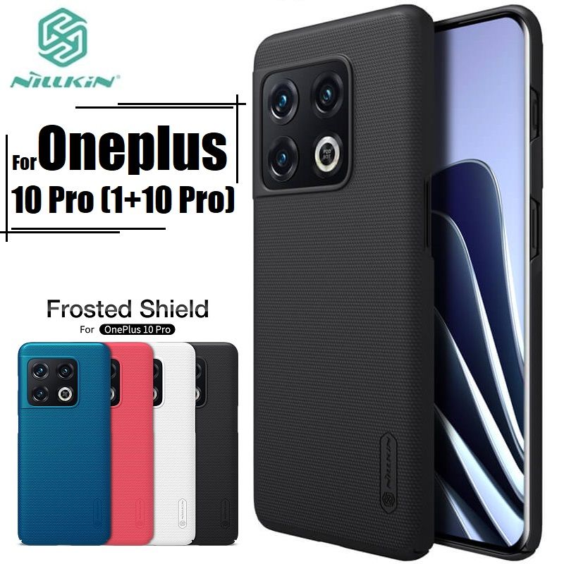 Nillkin Case for OnePlus 10 Pro One Plus 10 Pro (1+10) Pro (6.7" Inch) Super Frosted Hard Back Dotted Grip Cover PC - Black