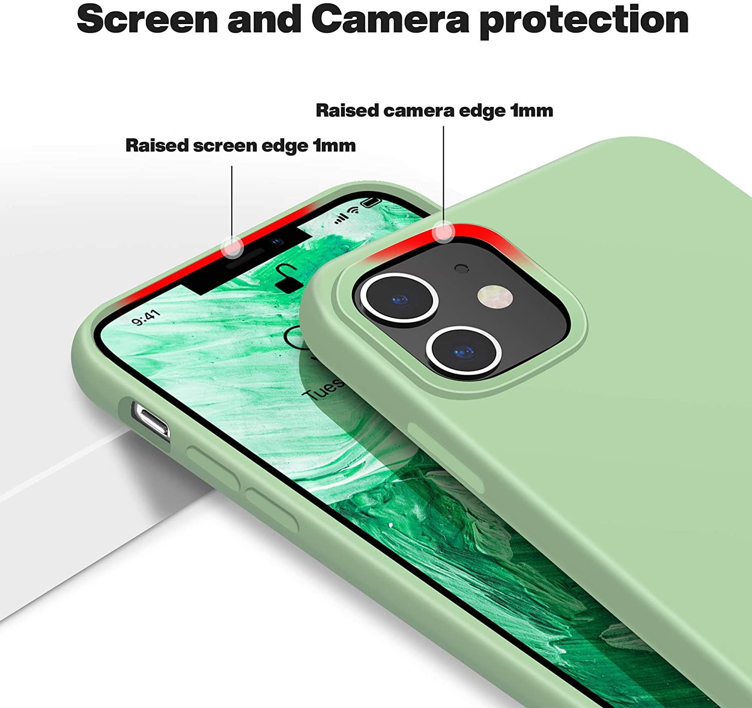 Silicon Case Compatible Silky and Soft Touch Series Premium Soft Liquid Silicone Rubber Full-Body Protective Bumper Case (Another Colors) for iPhone 13 Mini