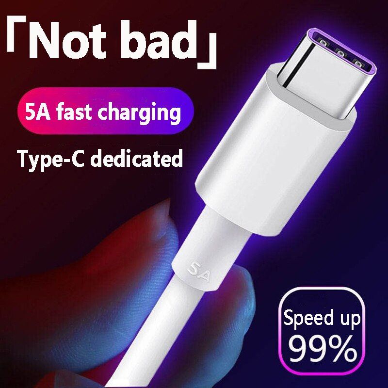 Eoenkk 5A USB Type C cable Fast Charging Cable 8 Pro 8A USB Type C Data line Cable For Huawei P40 P30 Mate 40 30 pro