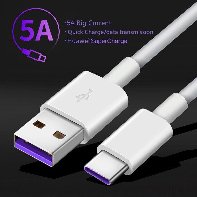MatePad X Xs 5A super Fast Charger Type C Charge Cable For Huawei Nova 5T 7 SE Y8p Y9a Mate 30 20 lite P40 P30 Pro Honor 9X 30S