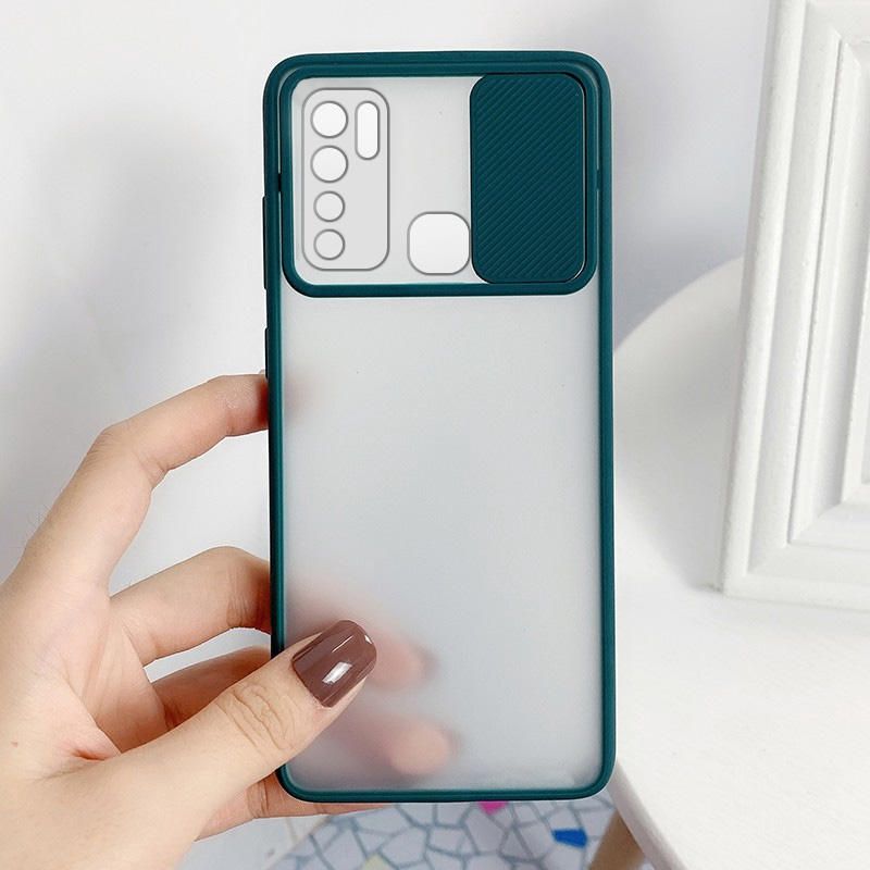 Slide Camera Protective Case Lens Protection Anti-fall Back Cover for oppo A52