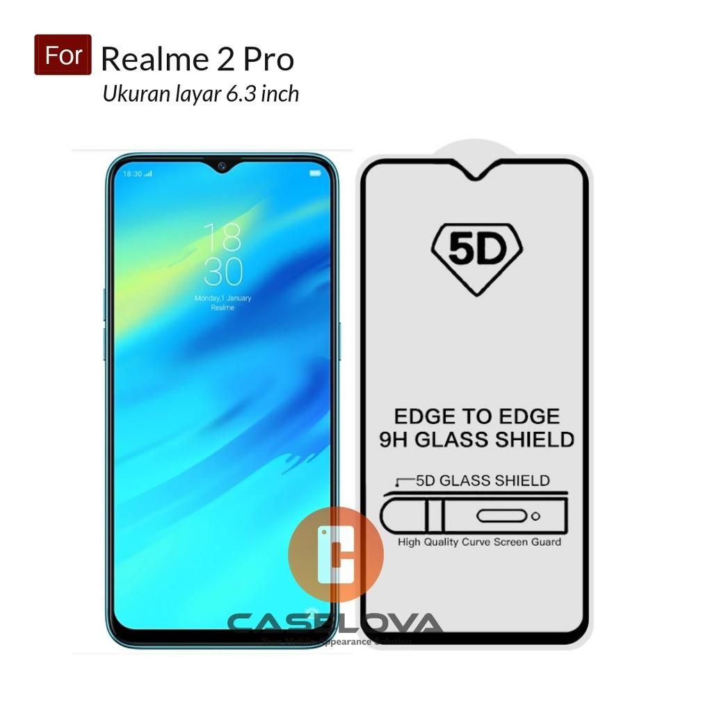 Oppo Realme 2 Pro - 5D Tempered Glass HD Screen Protector - Transparent