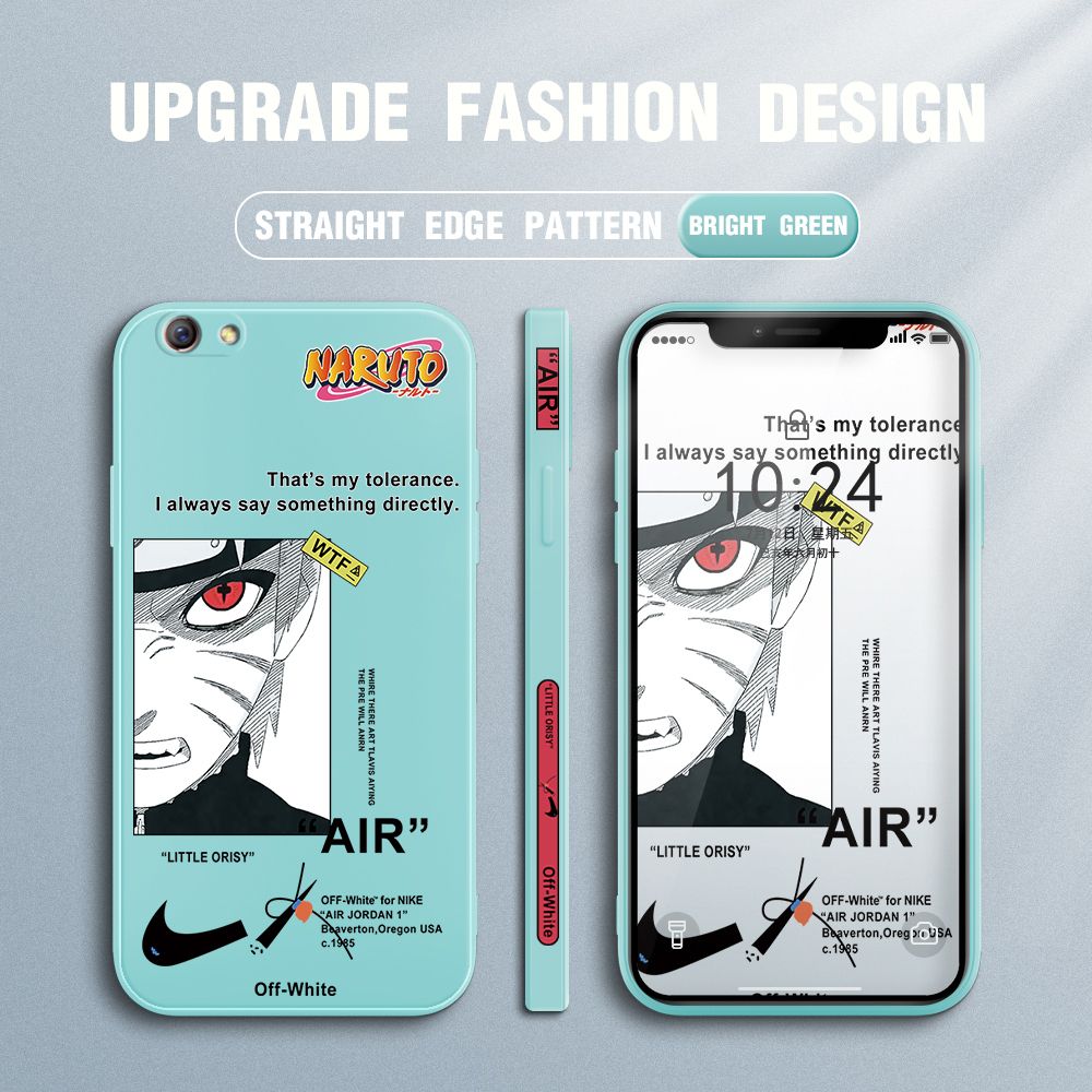 FHKL for OPPO R9S Back Cover Red Eye Naruto Side design Soft Case Multicolor Liquid Silicone Phone Cases