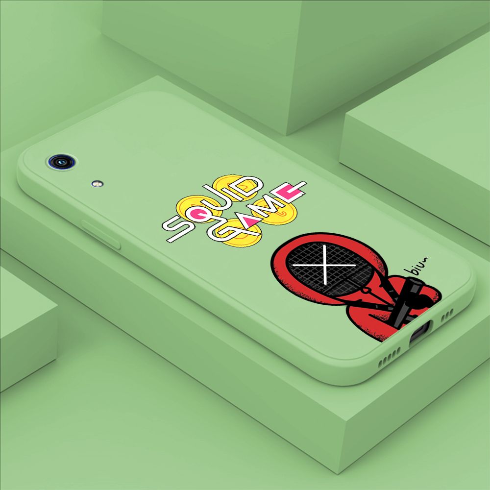 ZeroQiQi for Huawei Y6 Pro 2019 Case Fashion Cartoon Electric Baton Judge Role Phone CoverSquare Liquid Silicone Trend Phone Case