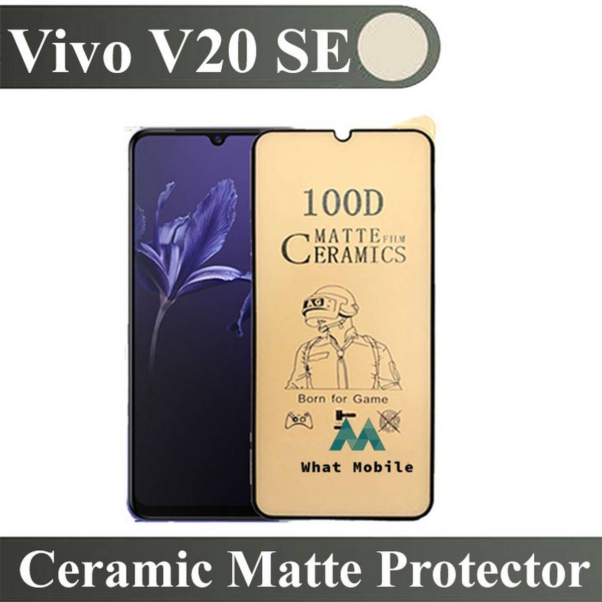 Vivo V20 SE Film 100D Matte Soft Ceramic Full Glue Cover Screen Protector