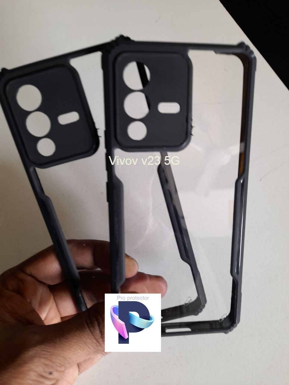 Vivo V23 5G Case Edge-Reinforced Shockproof Hard Transparent Phone Cover - Camera