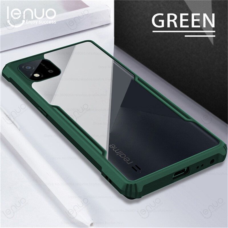 Lenuo Casing For Oppo A91 / F15 / Reno3 4G Phone Case Shockproof Transparent Bumper Airbag Phone Cover Case