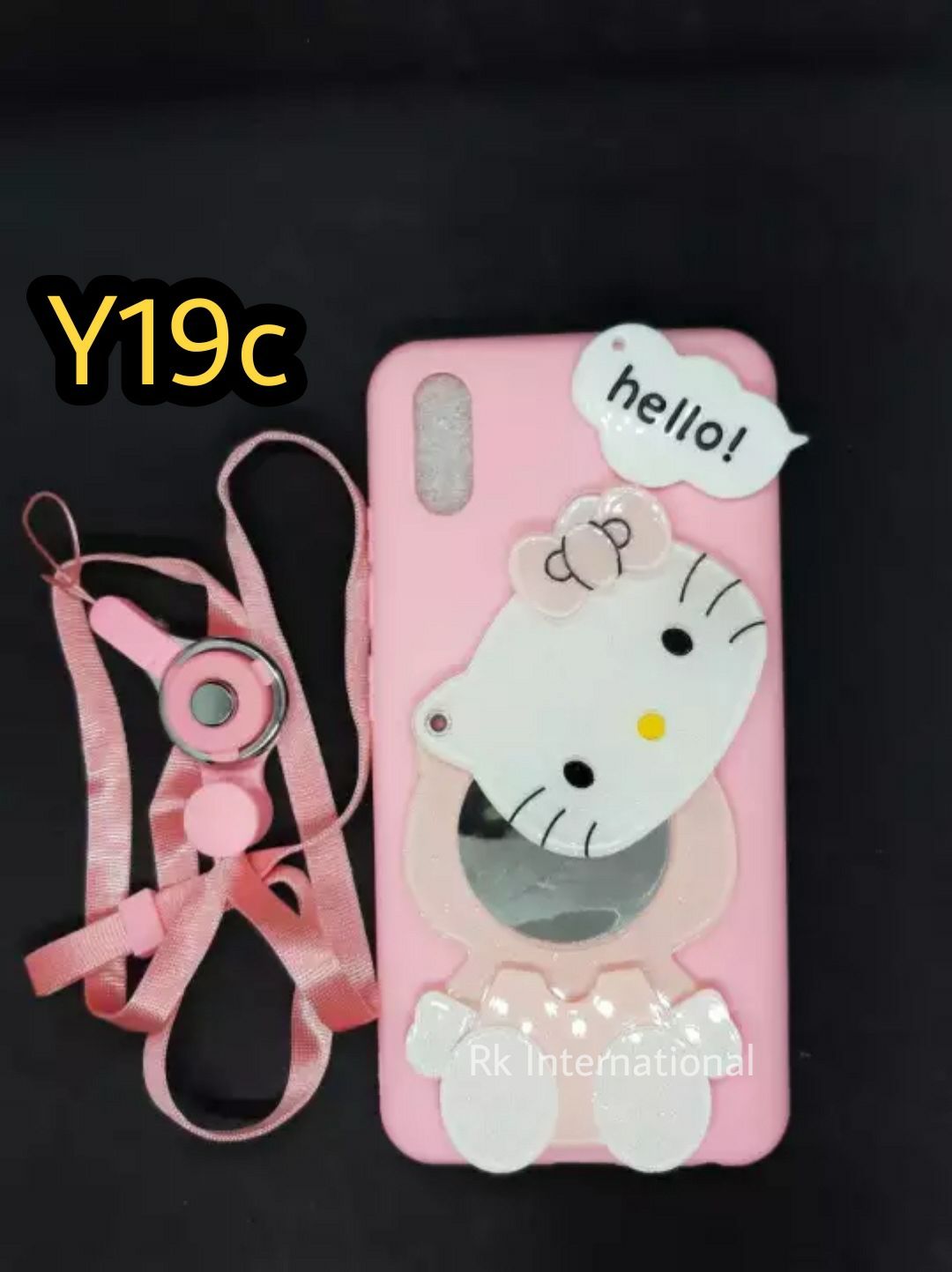 FOR Vivo Y91c Hello Kitty Mirror Case ladies styles back cover FOR Vivo Y19c