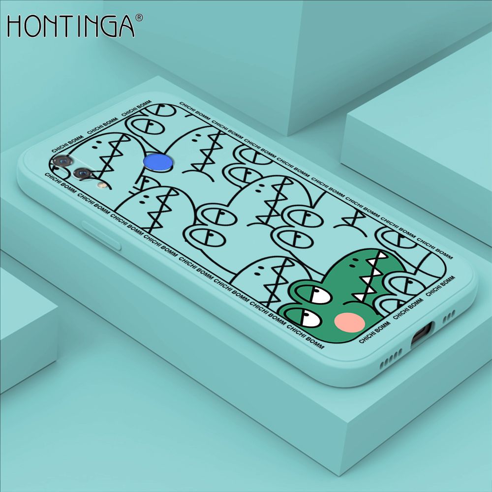 Hontinga for Huawei Nova 3i Case Cartoon Crocodile Alligator Phone Case Phone Case Soft Square Edge Silicone Cases Full Lens Cover Shockproof Protection Cover