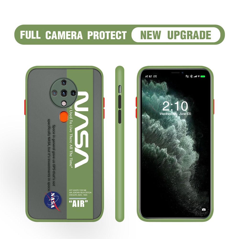 Hontinga for Tecno Spark 6 Case Astronaut Space Logo Cases Edge Frosted Transparent Phone Cover